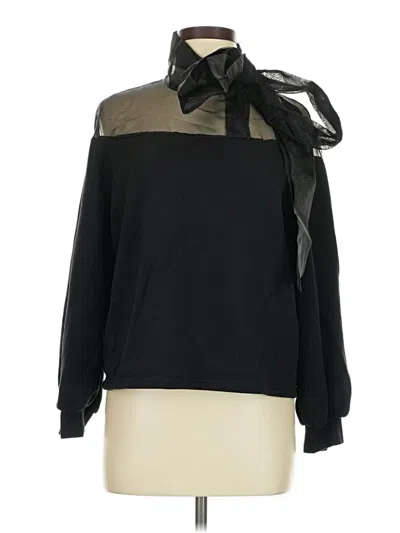 Pre-owned Zara Long Sleeve Turtleneck In Black