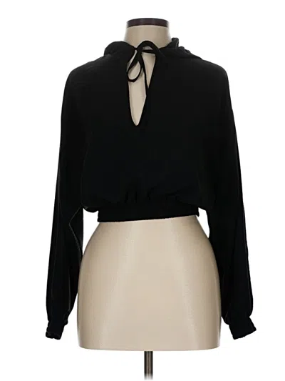 Pre-owned Zara Long Sleeve Turtleneck In Black