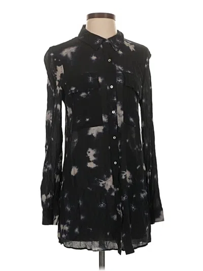 Pre-owned Zara Long Sleeve Turtleneck In Black