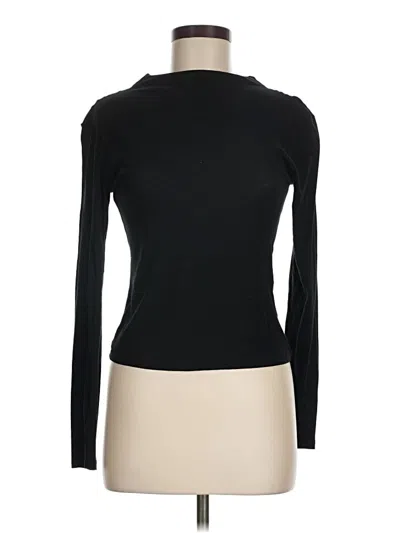 Pre-owned Zara Long Sleeve Turtleneck In Black