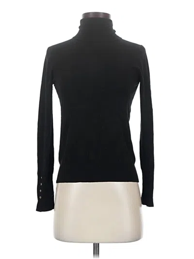 Pre-owned Zara Long Sleeve Turtleneck In Black
