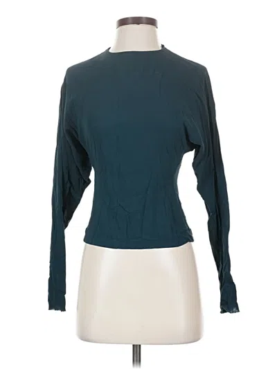 Pre-owned Zara Long Sleeve Turtleneck In Blue