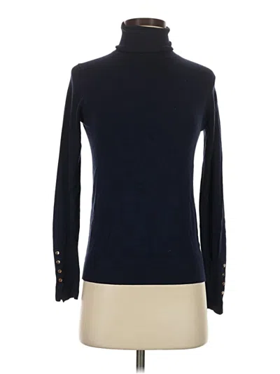 Pre-owned Zara Long Sleeve Turtleneck In Blue
