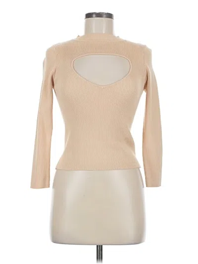 Pre-owned Zara Long Sleeve Turtleneck In Brown