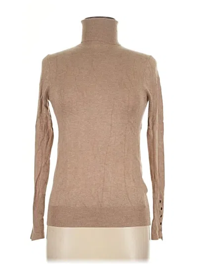 Pre-owned Zara Long Sleeve Turtleneck In Brown