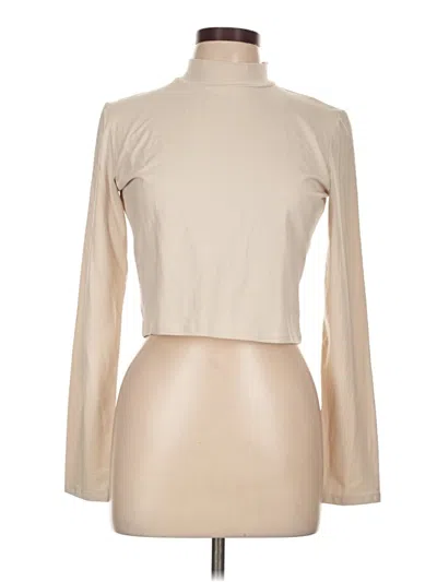 Pre-owned Zara Long Sleeve Turtleneck In Brown