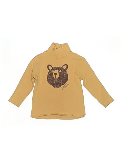 Pre-owned Zara Kids' Long Sleeve Turtleneck In Brown