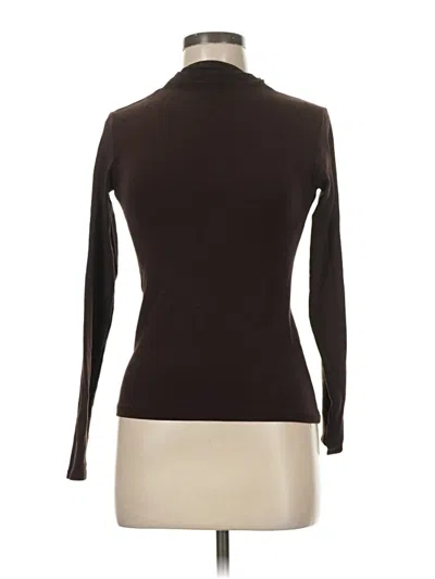 Pre-owned Zara Long Sleeve Turtleneck In Brown
