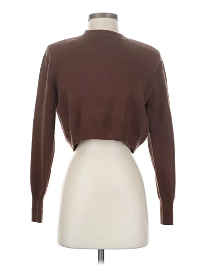 Pre-owned Zara Long Sleeve Turtleneck In Brown