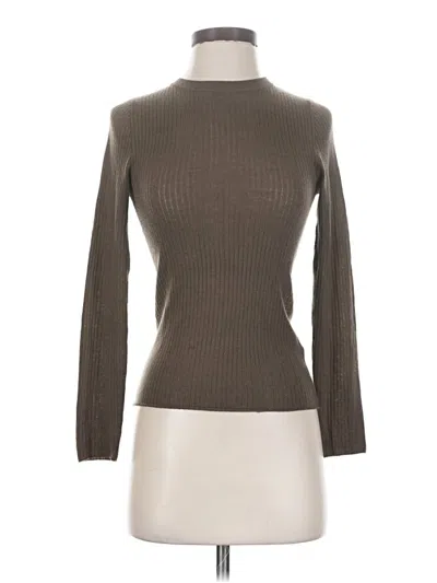 Pre-owned Zara Long Sleeve Turtleneck In Brown