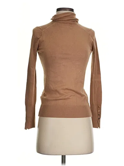 Pre-owned Zara Long Sleeve Turtleneck In Brown