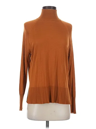 Pre-owned Zara Long Sleeve Turtleneck In Brown
