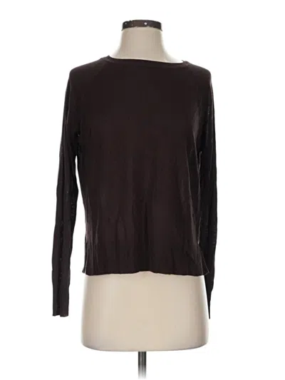 Pre-owned Zara Long Sleeve Turtleneck In Brown