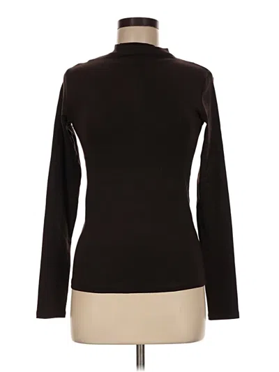Pre-owned Zara Long Sleeve Turtleneck In Brown