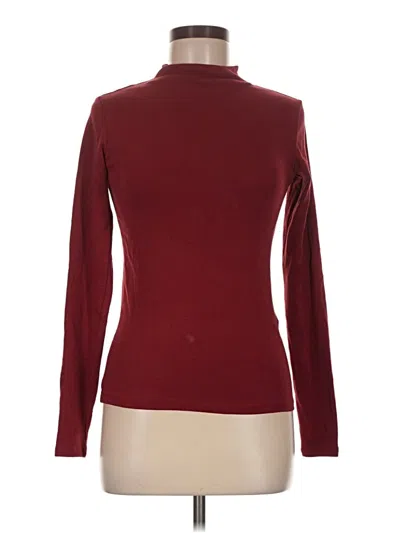 Zara Long Sleeve Turtleneck In Brown
