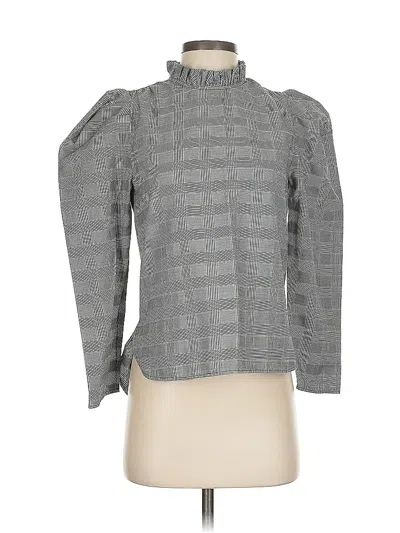 Pre-owned Zara Long Sleeve Turtleneck In Gray