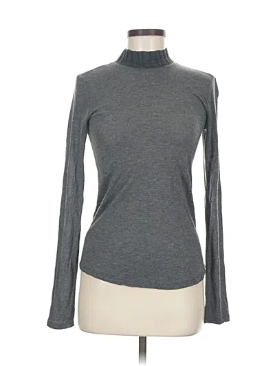 Pre-owned Zara Long Sleeve Turtleneck In Gray
