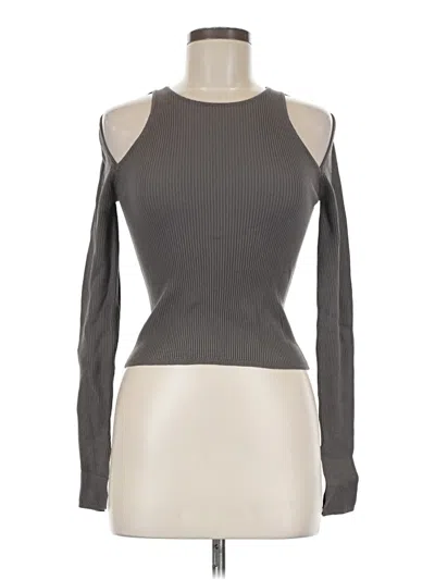Pre-owned Zara Long Sleeve Turtleneck In Gray