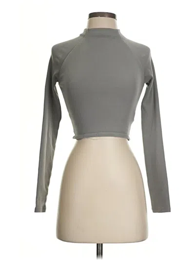 Pre-owned Zara Long Sleeve Turtleneck In Gray