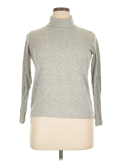 Pre-owned Zara Long Sleeve Turtleneck In Gray