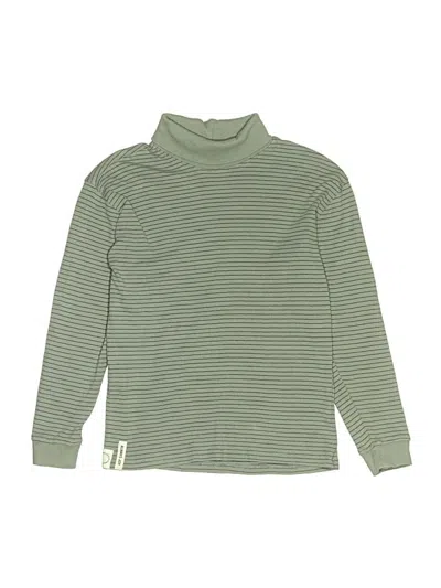 Pre-owned Zara Kids' Long Sleeve Turtleneck In Green