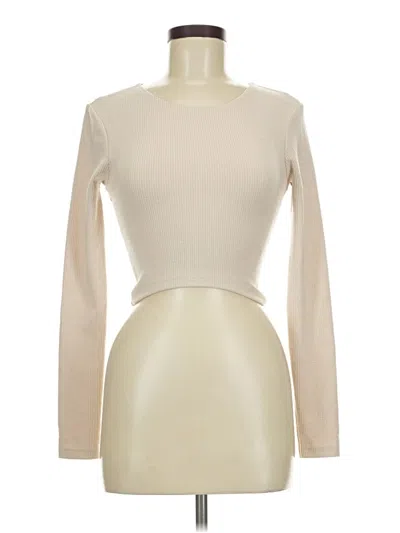 Pre-owned Zara Long Sleeve Turtleneck In Ivory