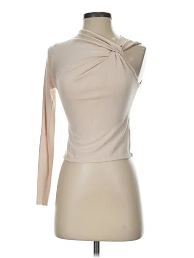 Pre-owned Zara Long Sleeve Turtleneck In Tan