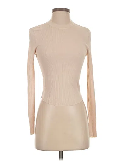 Pre-owned Zara Long Sleeve Turtleneck In Tan