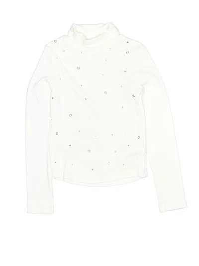 Pre-owned Zara Kids' Long Sleeve Turtleneck In White