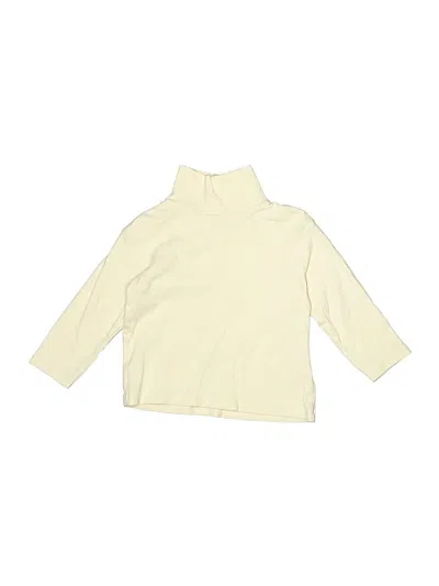 Pre-owned Zara Kids' Long Sleeve Turtleneck In White