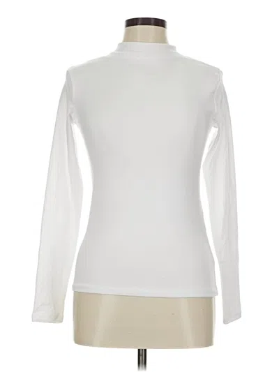 Pre-owned Zara Long Sleeve Turtleneck In White