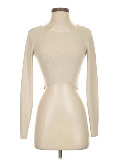 Pre-owned Zara Long Sleeve Turtleneck In White