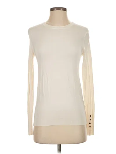 Pre-owned Zara Long Sleeve Turtleneck In White