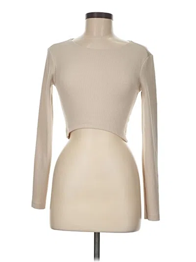 Pre-owned Zara Long Sleeve Turtleneck In White