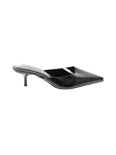 Pre-owned Zara Mule/clog In Black