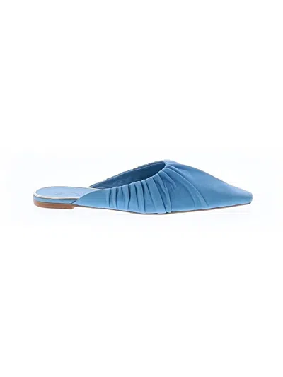 Pre-owned Zara Mule/clog In Blue