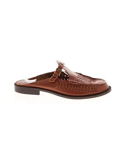 Pre-owned Zara Mule/clog In Brown