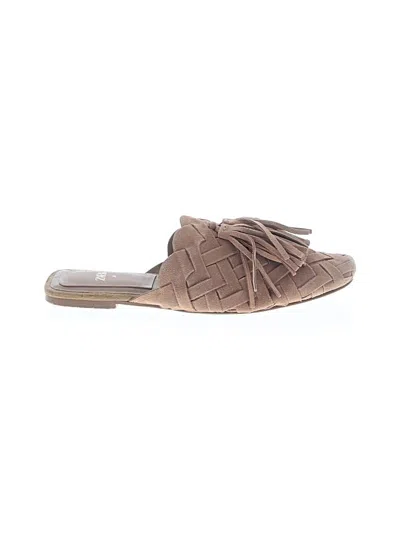 Pre-owned Zara Mule/clog In Tan