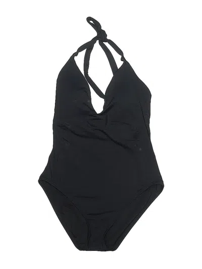 Pre-owned Zara One Piece Swimsuit In Black