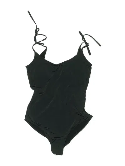 Pre-owned Zara One Piece Swimsuit In Black