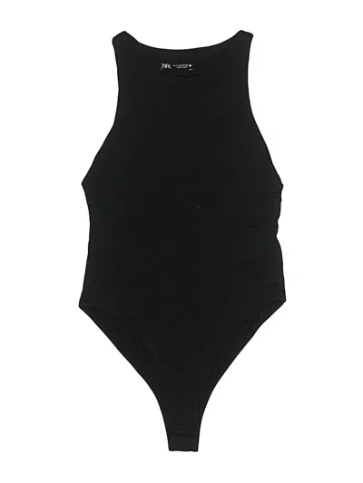 Pre-owned Zara One Piece Swimsuit In Black