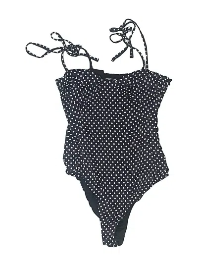 Pre-owned Zara One Piece Swimsuit In Black