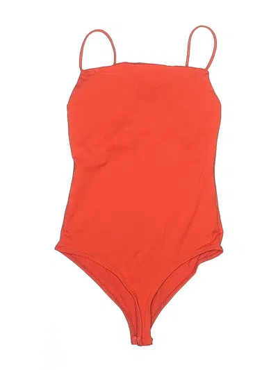 Pre-owned Zara One Piece Swimsuit In Orange