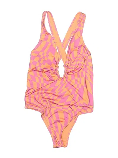 Pre-owned Zara One Piece Swimsuit In Pink