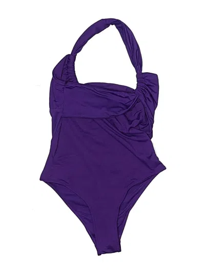 Pre-owned Zara One Piece Swimsuit In Purple