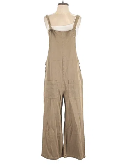Pre-owned Zara Overalls In Brown