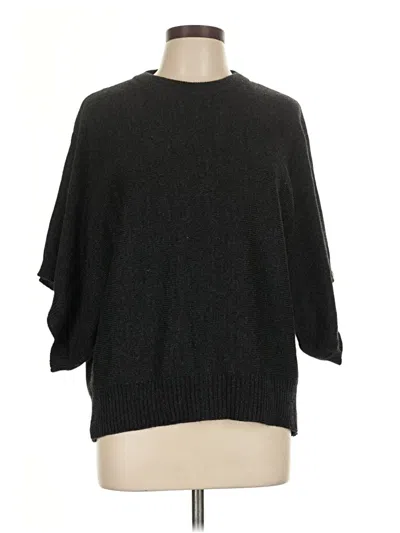 Pre-owned Zara Poncho In Black