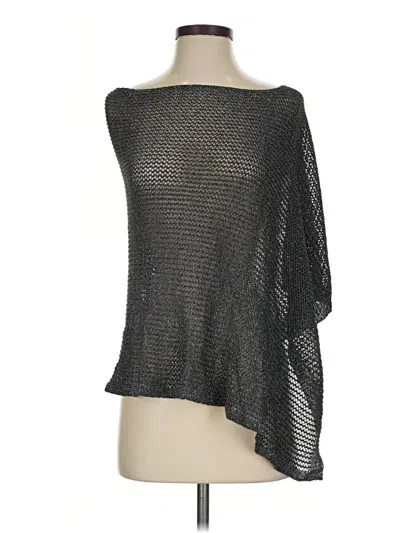 Pre-owned Zara Poncho In Black