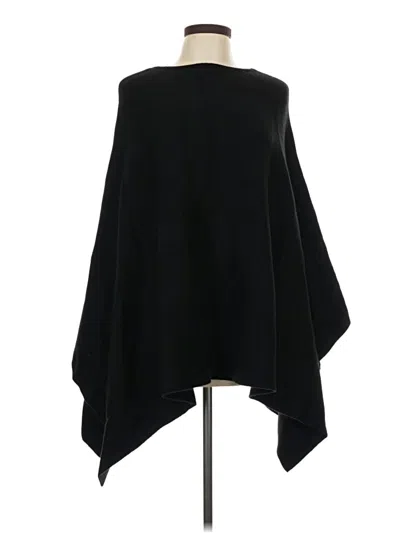 Pre-owned Zara Poncho In Black