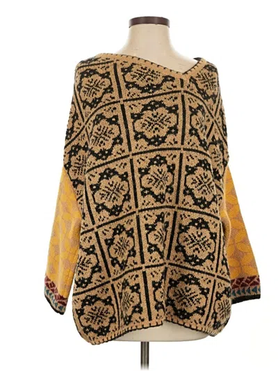 Pre-owned Zara Poncho In Gold